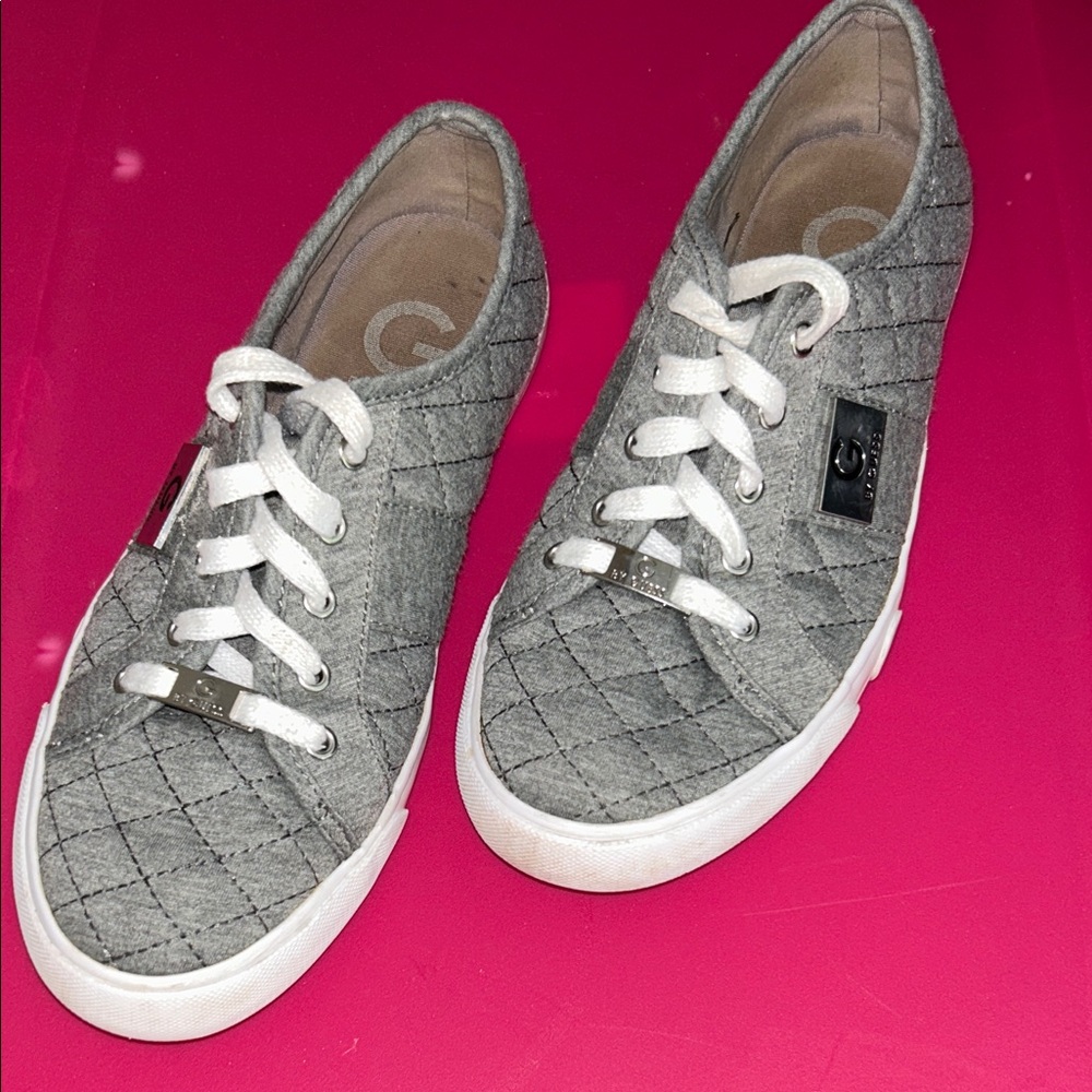 G by Guess Quilted Gray Sneakers